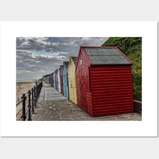 Colourful Beach Huts Posters and Art